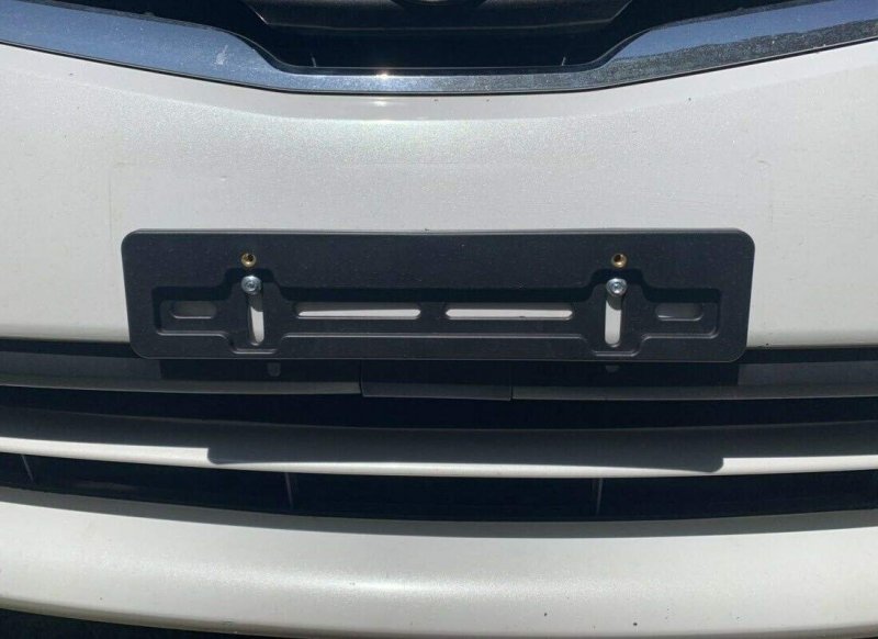 Front License Plate Bracket For Infiniti All Models 2 Pack Flat Bumper Mounting Adapter Kit With Screws And Bolts 5 X 12 In