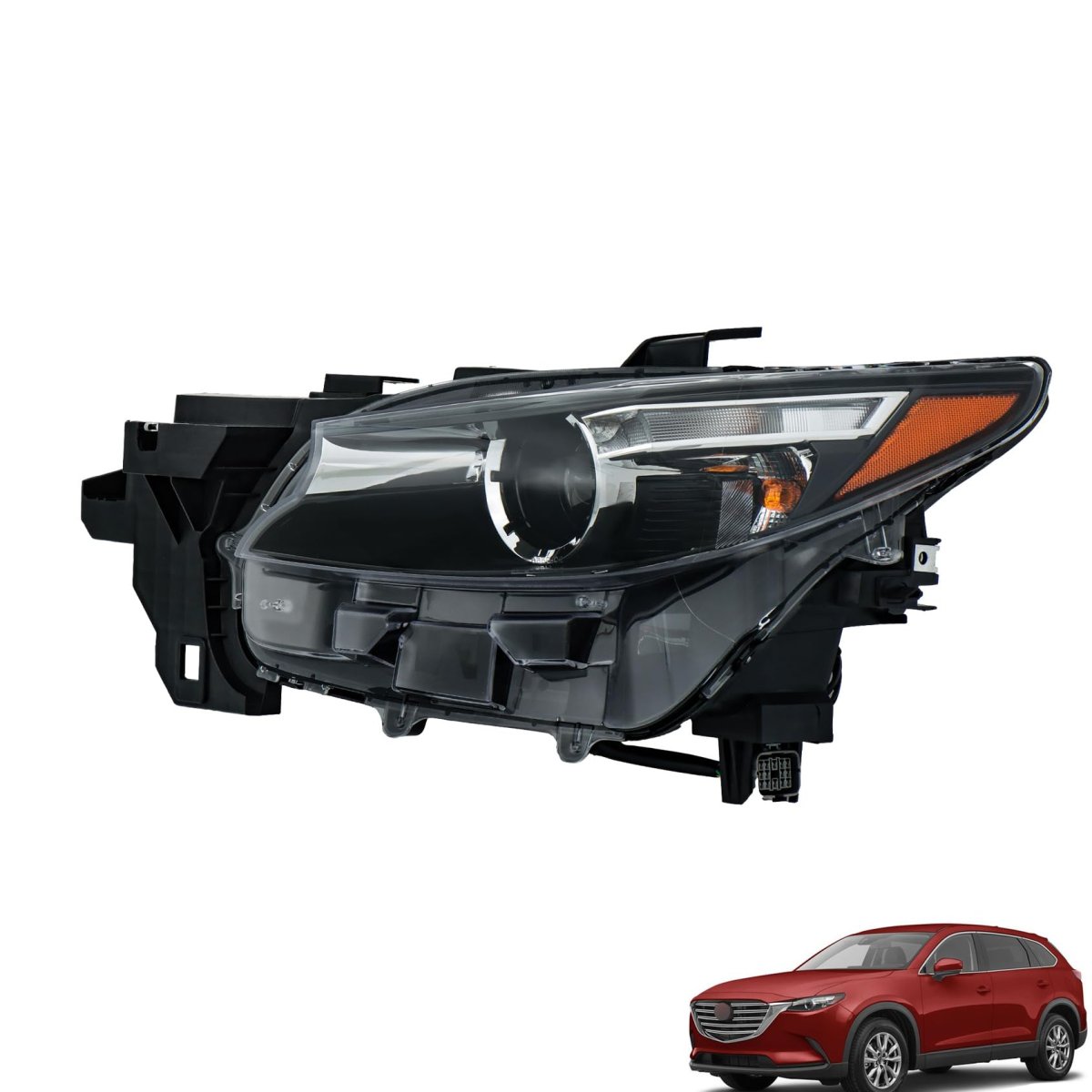 Headlight Assembly W O Afs Driver Side Replacement For Cx-9 2016-2023 Headlamp