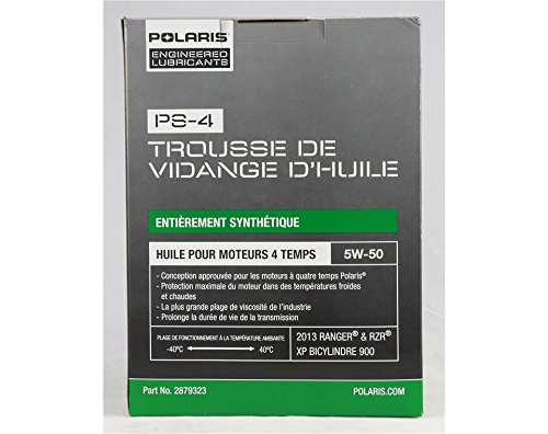 Pure Polaris Ranger Rzr 900 2013 Ps-4 Oil Change Kit 2 5 Qts With Filter Item