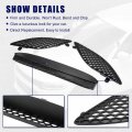 X Autohaux Front Hood Bezel Vent Trim Scoop Grille Kit For Dodge Charger 2015-2020 Replacement 68202462ad 68202581ac 68202580a