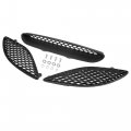 X Autohaux Front Hood Bezel Vent Trim Scoop Grille Kit For Dodge Charger 2015-2020 Replacement 68202462ad 68202581ac 68202580a