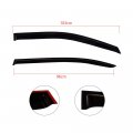 Ocpty 4pcs Side Window Deflector Rain Shade Visors Fit For 2013-2017 Honda Accord Tape On Visor