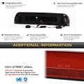 Vipmotoz Full Led 3rd Third Brake Cargo Light Compatible With 2002-2009 Dodge Ram 1500 2500 3500 Pickup Truck Red Clear Lens