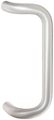 Rockwood Bf157 28 Aluminum 90-degree Offset Door Pull 1 Diameter X 10 Center-to-center Through Bolt Mounting For 1-3 4 Clear 