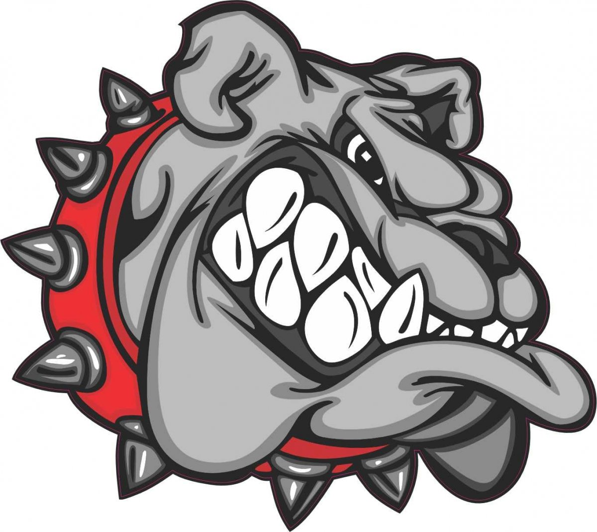 Stickertalk Red Bulldog Sticker 4 5 Inches By