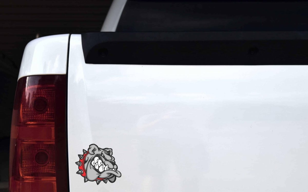 Stickertalk Red Bulldog Sticker 4 5 Inches By