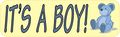 10in X 3in Teddy Bear Its A Boy Magnet Magnetic Car Truck Bumper Magnets By Stickertalk 