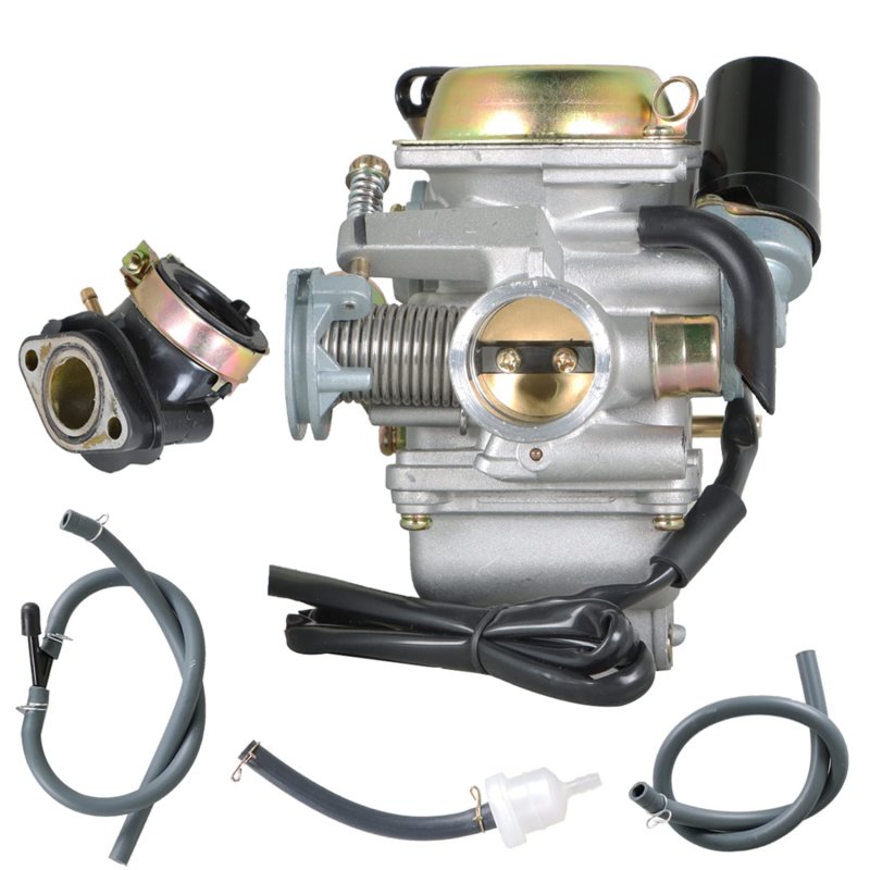 24mm Electric Carburetor Carb Replacement For Pd24j 4 Stroke Gy6 125cc 150cc Engine Motorcycle