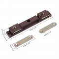 Uxcell Double Magnetic Latches Catch For Furniture Cabinet Door Closet Brown 5pcs