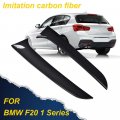 G-plus Rear Window Spoiler Side Wing Trim Cover Compatible With 2015-2017 Bmw 1 Series F20 Carbon Black