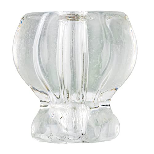 Depression Era Hexagonal Clear Glass Drawer Knob Diameter 1 4 Handle For Antique Cabinet Door Dresser Desk Reproduction