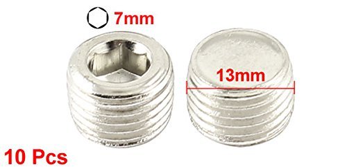1 4pt Male Thread Brass Pipe Hex Head Fittings Air Fuel Cap 10pcs