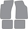 Pattern Cutpile Complete Carpet Floor Mats Fits 1991-1999 Mitsubishi 3000gt Charcoal 