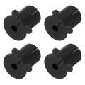 4pcs Wall Grommets For Cables 1 Inch Silicone Bushing Feed Through Routing Kit Cable Pass Ethernet With 8mm Hole Black Outer 