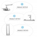 Homoyoyo 1pc Deadbolt Lock Bolt Buckle Door Slide Steel Clasp Vintage Home Window Security Sliding Gate Latch Blush Stainless