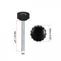 Uxcell M4 X 40mm Metric Male Thread Knurled Clamping Knobs Grip Thumb Screw On Type Hand Handle Bolt With Plastic Black 10 Pcs