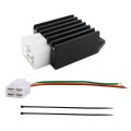 Pro Bat 4 Pin Voltage Regulator Rectifier With Wires Cable Connector 12v For Gy6 Stroke Scooter Atv Quad Taotao Moped 