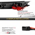 Vipmotoz Full Led Sequential Signal Front Side Marker Lights Parking Lamps Compatible With 2008-2020 Nissan Gt-r Red Housing