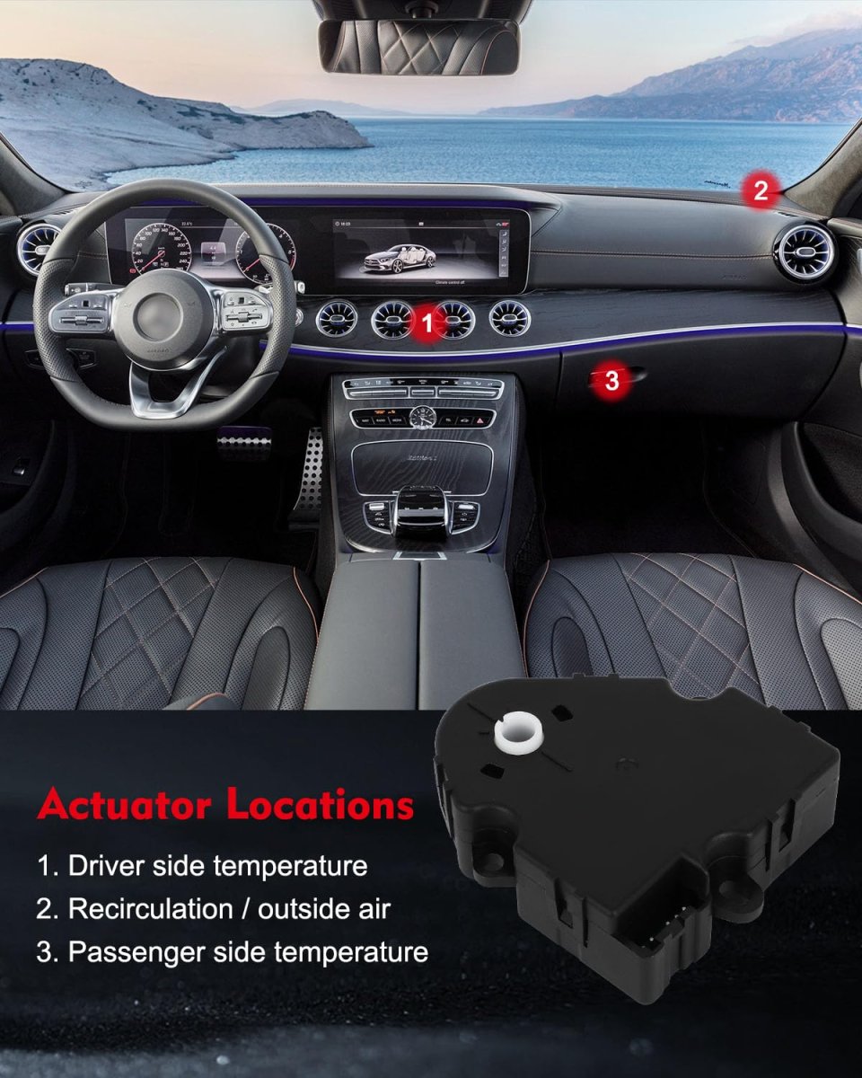 604-126 Hvac Blend Door Actuator For Chevrolet Silverado 1500 2007 To 2013 2500 3500 2014 Gmc Sierra Trailblazer Envoy Saab