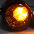 Httmt- Rear Matte Black Led Running Brake Turn Signal Indicator Light Compatible With H-d Xl 883 1200 92-17 P N Mt224-019r-mbk