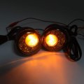 Httmt- Rear Matte Black Led Running Brake Turn Signal Indicator Light Compatible With H-d Xl 883 1200 92-17 P N Mt224-019r-mbk