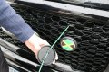 Germany German Flag Car Truck Black Round Grill Badge 3 5 Grille Chrome Emblem