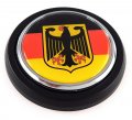 Germany German Flag Car Truck Black Round Grill Badge 3 5 Grille Chrome Emblem