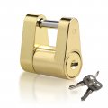 Czc Auto Trailer Lock Dia 1 4 Inch Coupler 3 Span Hitch With Keys For Tow Boat Rv Truck Car S Pack Brass 
