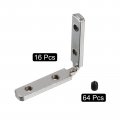 Uxcell L-shape Interior Joint Bracket 30pcs Inside Corner Connectors With M4 Screws For 2020 Series Aluminum Extrusion Profile