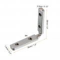 Uxcell L-shape Interior Joint Bracket 30pcs Inside Corner Connectors With M4 Screws For 2020 Series Aluminum Extrusion Profile