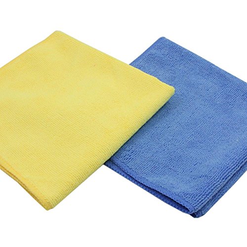 MHF Brand 14x14 inches Microfiber Cleaning Cloths-Lint Free-Streak Free 