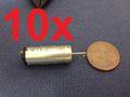 10 Pieces 1025 Dc 3v 17000rpm Brush Small Motor High Speed Micro Cylindrical C4 