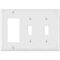 3-gang Combination Wall Plate 