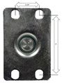 Transmission Hoist Caster 3-1 2 Steel Wheel 300 Lbs Capacity