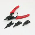 Sr-1008 Combination Internal External Snap Ring Plier Set With 4 Piece Convertible Tips Including Straight 90 Degrees Angle And 