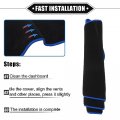 Vekauto Dashboard Cover Compatible For Cadillac Srx 2010-2013 Non-slip Polyester Black Blue Mat Dash Board Protector