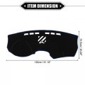 Vekauto Dashboard Cover Compatible For Cadillac Srx 2010-2013 Non-slip Polyester Black Blue Mat Dash Board Protector