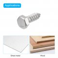 Uxcell Hex Head Lag Screws Bolts 30pcs 5 16 X 1 304 Stainless Steel Partial Thread Wood