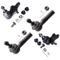 4pc Ball Joint And Tie Rod End Kit For Toyota Tercel 1991 1999 Paseo 1993 1998 Es3353rl K9740 K9741 Front Lower Suspension Set 