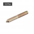 Uxcell M10x60mm Hanger Bolts 12pcs Double Ended Thread Dowel Screws For Wood Furniture Connecting