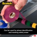 Scotch Vinyl Color Coding Electrical Tape 35 3 4 In X 66 Ft Violet 10 Rolls Carton 100 Case