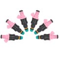 6pcs 4 Holes Automotive Engine Fuel Injectors Compatible For 1998-1999 Bmw 328i 1996-1999 328is 1997-1998 528i M3 0280150440 