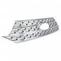 Hecasa Grill Overlay For 2020-2023d Explorer For Base Xlt Chrome Grille Cover Insert Trim Plastic Abs Silvery