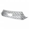 Hecasa Grill Overlay Compatible With 2020-2023 Ford Explorer For Base Xlt Chrome Grille Cover Insert Trim Plastic Abs Silvery