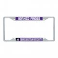 Texas Christian University Tcu Horned Frogs Metal License Plate Frame For Front Or Back Of Car Officially Licensed Mascot 