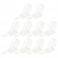 Uxcell 100pcs Adhesive Cable Clips Adjustable Nylon Cord Organizer Management Clamps For Desk Car Home And Office White 110mm 4 