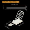 Uxcell 100pcs Adhesive Cable Clips Adjustable Nylon Cord Organizer Management Clamps For Desk Car Home And Office White 110mm 4