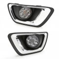 Ledin Led Fog Lights Kit Clear Lens Compatible For 2015-2020 Colorado Bezel 5202 Plug Right Left Pair 