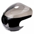 Motorcycle 5-3 4 Headlight Fairing Screen Black Smoke Retro Cafe Racer Drag