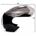 Motorcycle 5-3 4 Headlight Fairing Screen Black Smoke Retro Cafe Racer Drag